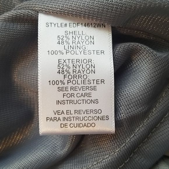 En Creme Velvet Flower cut‎ sleeves Dress NWT SzL - Picture 7 of 8